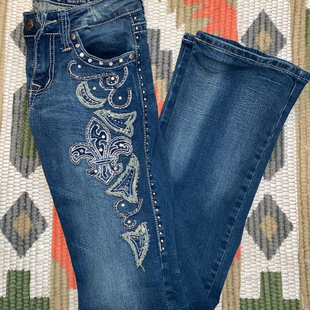 Never worn Trinity Ranch x Montana West Jeans - Super blingy! ✨
